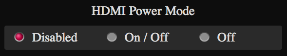 HDMI Power Mode